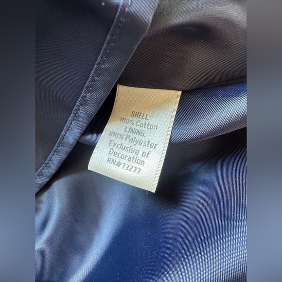 NWT Lauren Conrad Back Cutout Navy Blue Lined Eyelet Sleeveless Dress - Picture 6 of 6